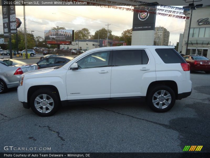 Summit White / Light Titanium 2010 GMC Terrain SLE