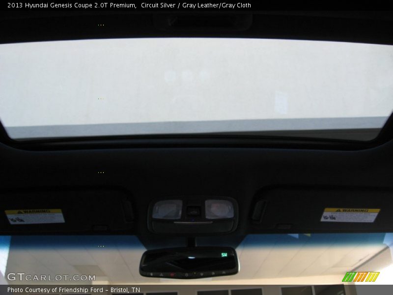 Circuit Silver / Gray Leather/Gray Cloth 2013 Hyundai Genesis Coupe 2.0T Premium