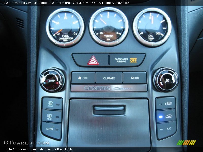 Controls of 2013 Genesis Coupe 2.0T Premium