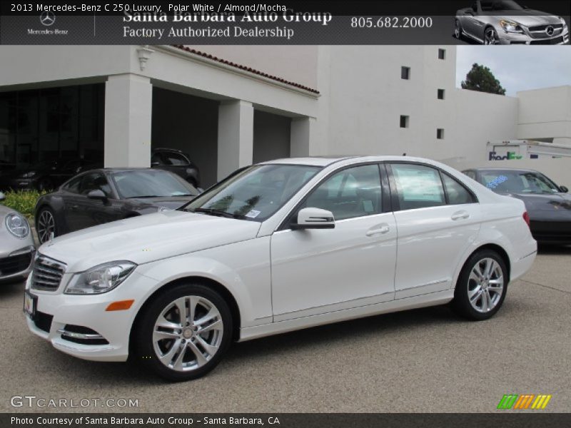 Polar White / Almond/Mocha 2013 Mercedes-Benz C 250 Luxury