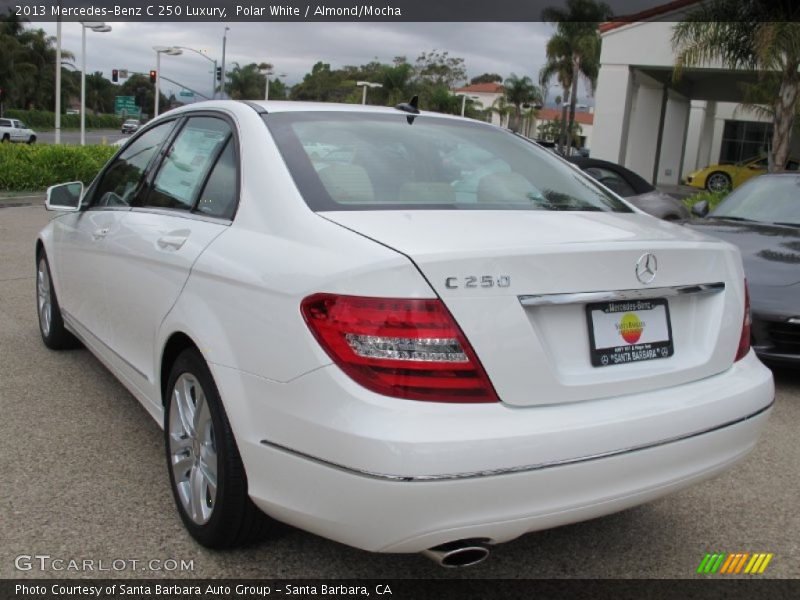 Polar White / Almond/Mocha 2013 Mercedes-Benz C 250 Luxury