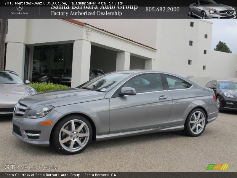 Palladium Silver Metallic / Black 2013 Mercedes-Benz C 350 Coupe