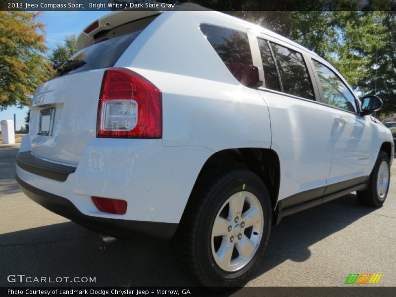 Bright White / Dark Slate Gray 2013 Jeep Compass Sport