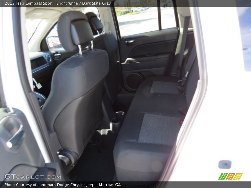 Bright White / Dark Slate Gray 2013 Jeep Compass Sport