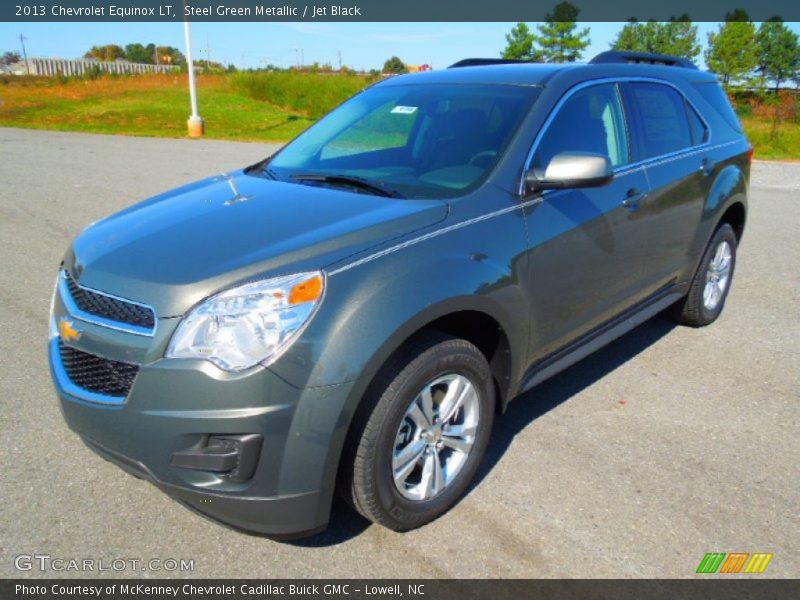 Steel Green Metallic / Jet Black 2013 Chevrolet Equinox LT