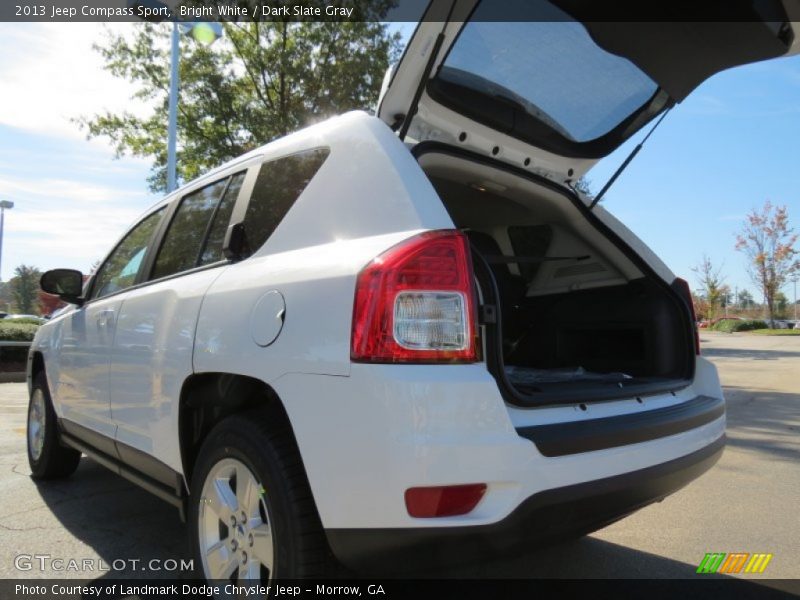 Bright White / Dark Slate Gray 2013 Jeep Compass Sport