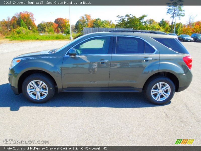 Steel Green Metallic / Jet Black 2013 Chevrolet Equinox LT