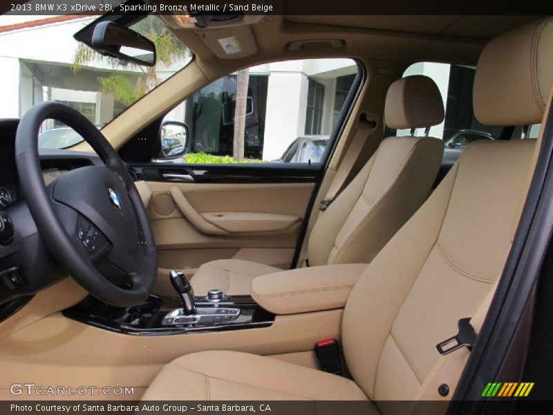 Front Seat of 2013 X3 xDrive 28i