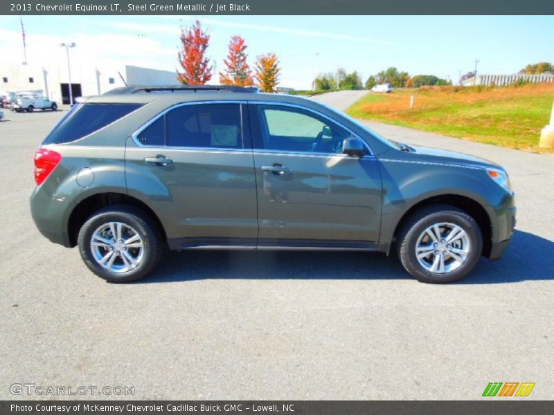 Steel Green Metallic / Jet Black 2013 Chevrolet Equinox LT