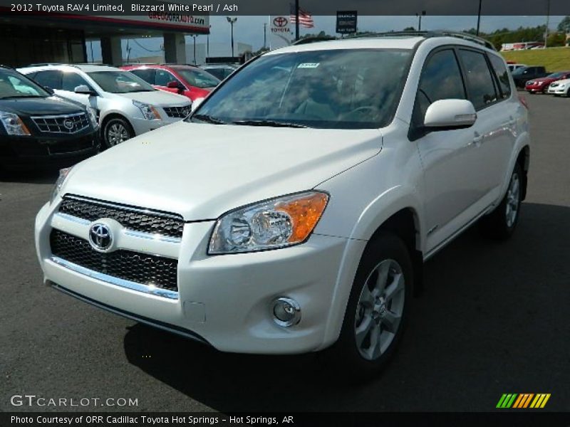 Blizzard White Pearl / Ash 2012 Toyota RAV4 Limited