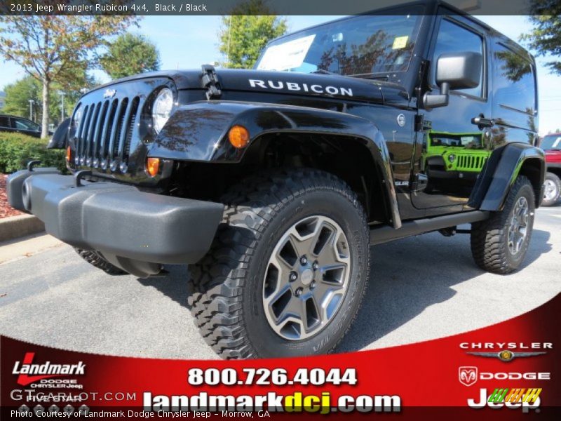 Black / Black 2013 Jeep Wrangler Rubicon 4x4