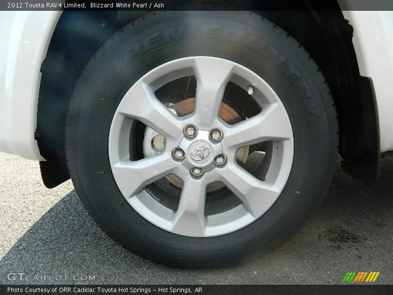 Blizzard White Pearl / Ash 2012 Toyota RAV4 Limited