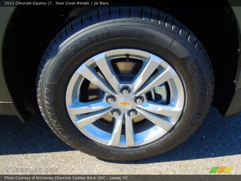 Steel Green Metallic / Jet Black 2013 Chevrolet Equinox LT
