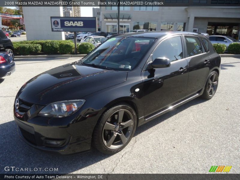 Black Mica / MAZDASPEED Gray/Black 2008 Mazda MAZDA3 MAZDASPEED Grand Touring