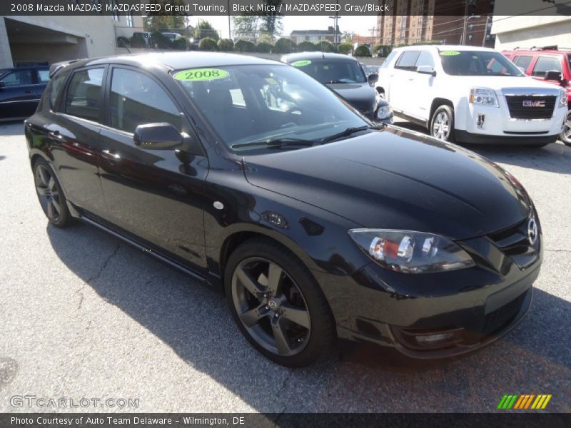 Black Mica / MAZDASPEED Gray/Black 2008 Mazda MAZDA3 MAZDASPEED Grand Touring