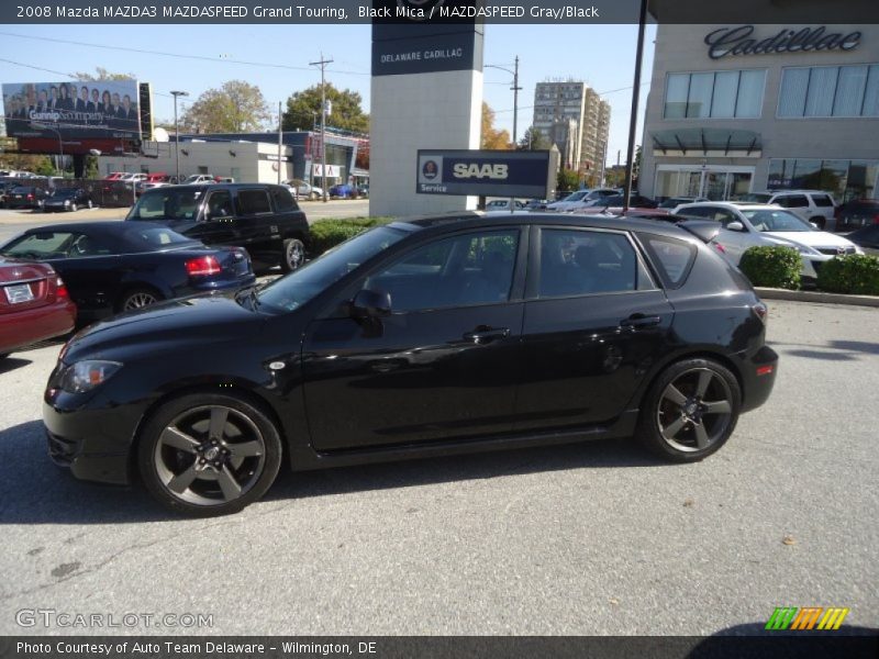 Black Mica / MAZDASPEED Gray/Black 2008 Mazda MAZDA3 MAZDASPEED Grand Touring