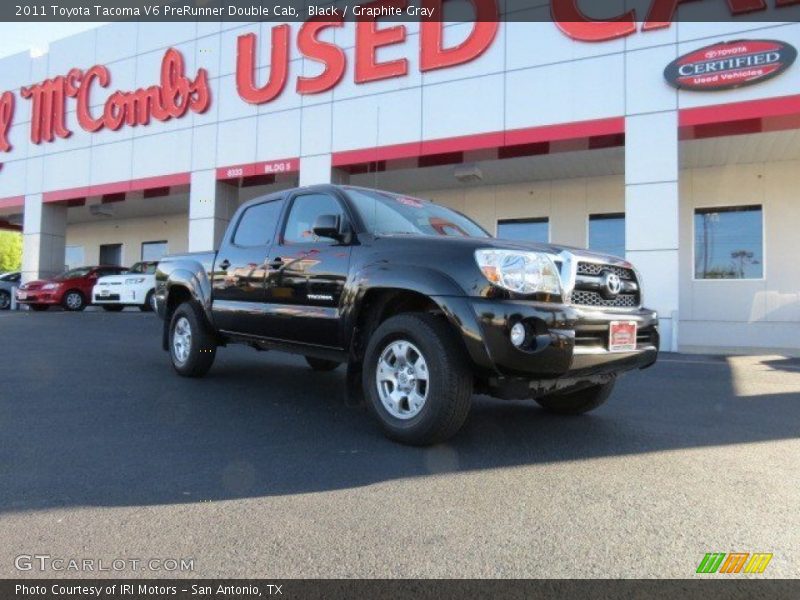 Black / Graphite Gray 2011 Toyota Tacoma V6 PreRunner Double Cab