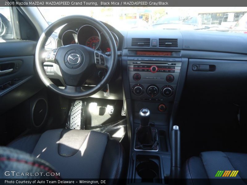 Black Mica / MAZDASPEED Gray/Black 2008 Mazda MAZDA3 MAZDASPEED Grand Touring
