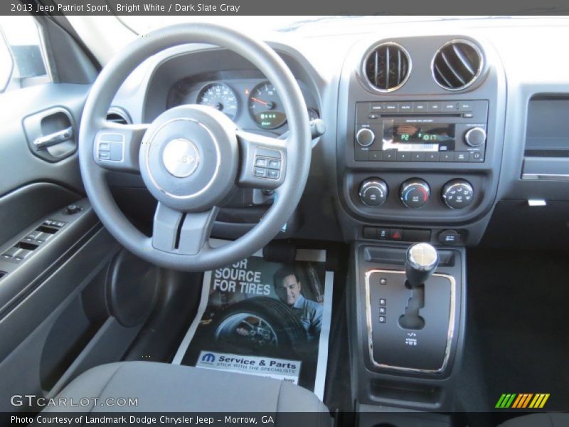 Bright White / Dark Slate Gray 2013 Jeep Patriot Sport