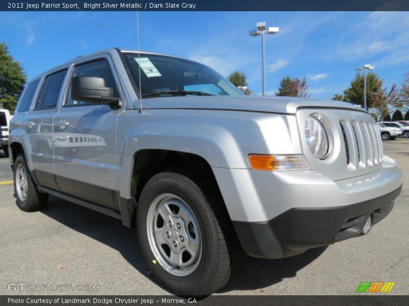 Bright Silver Metallic / Dark Slate Gray 2013 Jeep Patriot Sport