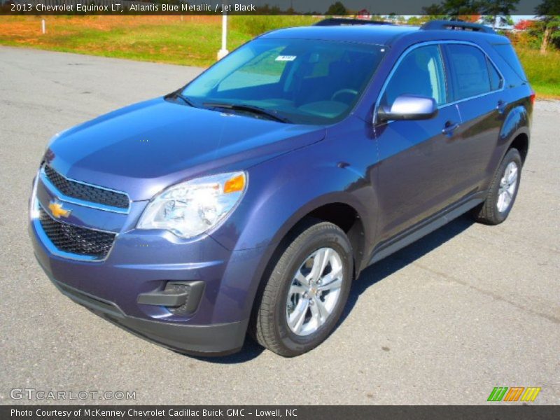 Atlantis Blue Metallic / Jet Black 2013 Chevrolet Equinox LT