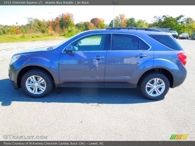 Atlantis Blue Metallic / Jet Black 2013 Chevrolet Equinox LT