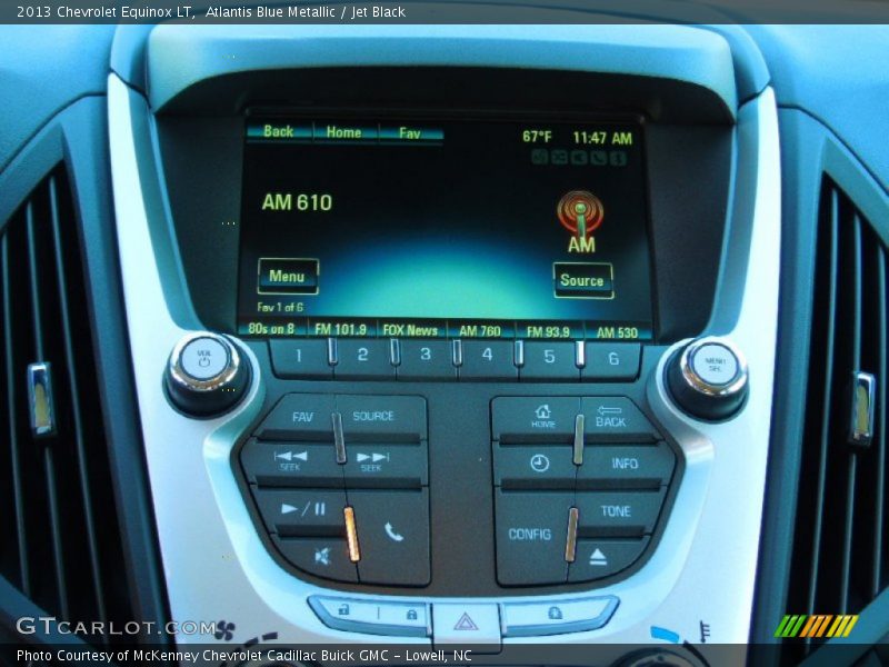 Atlantis Blue Metallic / Jet Black 2013 Chevrolet Equinox LT