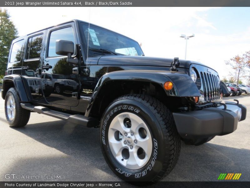 Black / Black/Dark Saddle 2013 Jeep Wrangler Unlimited Sahara 4x4