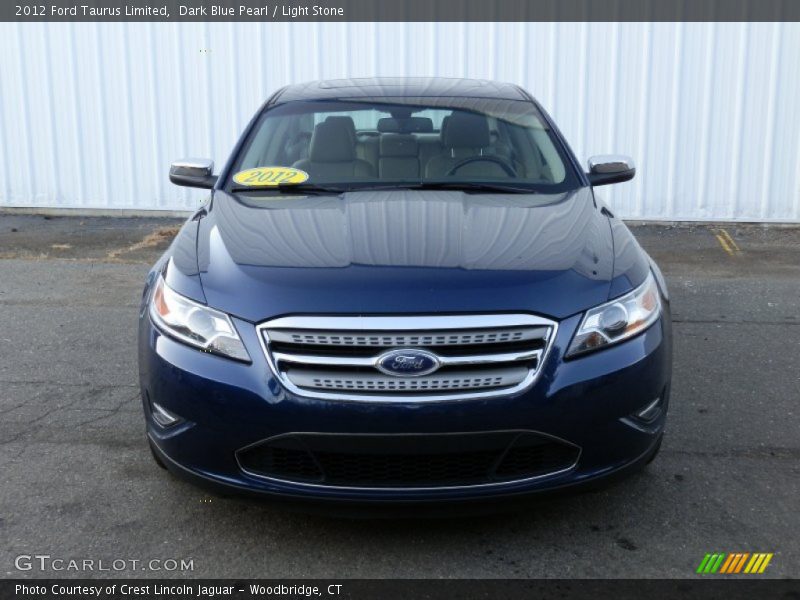 Dark Blue Pearl / Light Stone 2012 Ford Taurus Limited