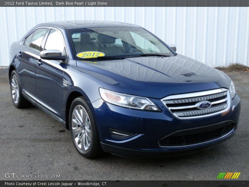 Dark Blue Pearl / Light Stone 2012 Ford Taurus Limited