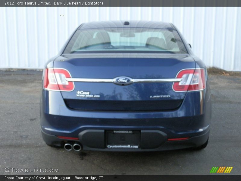 Dark Blue Pearl / Light Stone 2012 Ford Taurus Limited
