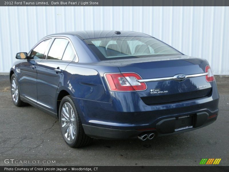 Dark Blue Pearl / Light Stone 2012 Ford Taurus Limited