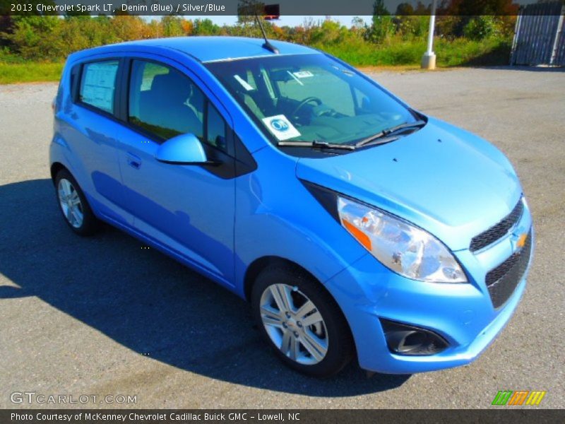 Denim (Blue) / Silver/Blue 2013 Chevrolet Spark LT