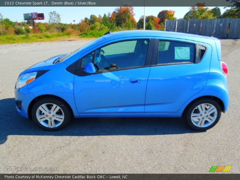 Denim (Blue) / Silver/Blue 2013 Chevrolet Spark LT