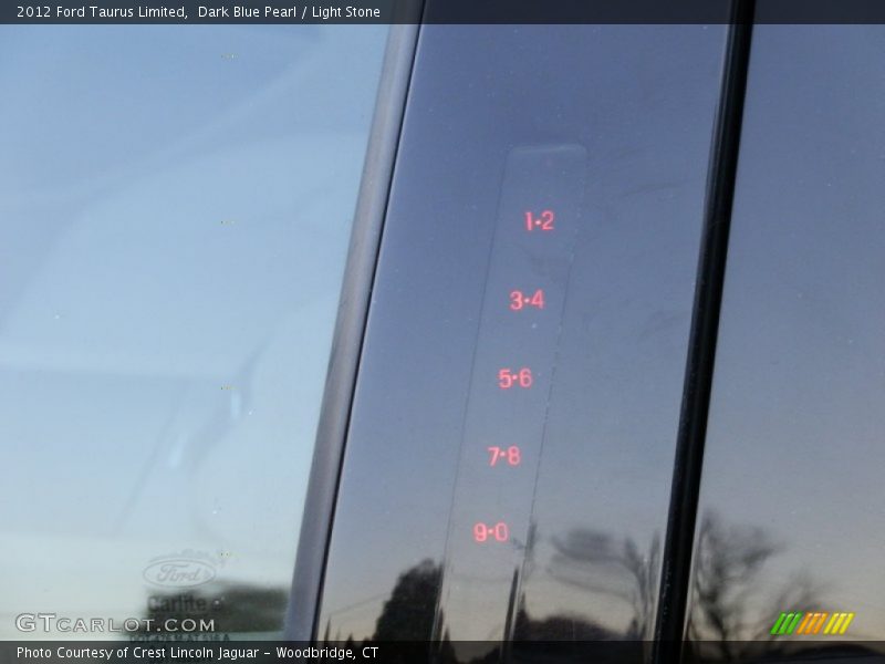 Dark Blue Pearl / Light Stone 2012 Ford Taurus Limited