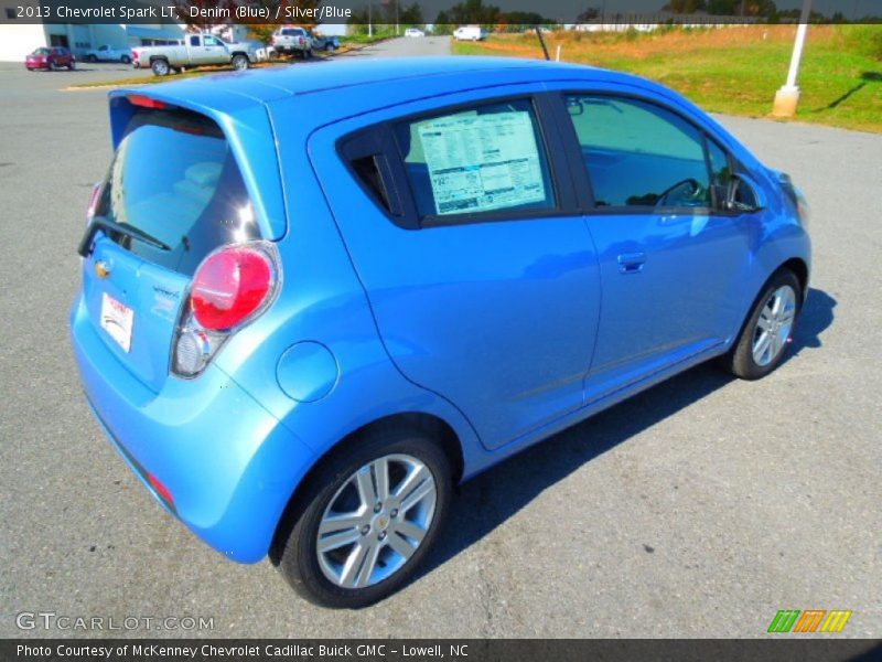 Denim (Blue) / Silver/Blue 2013 Chevrolet Spark LT
