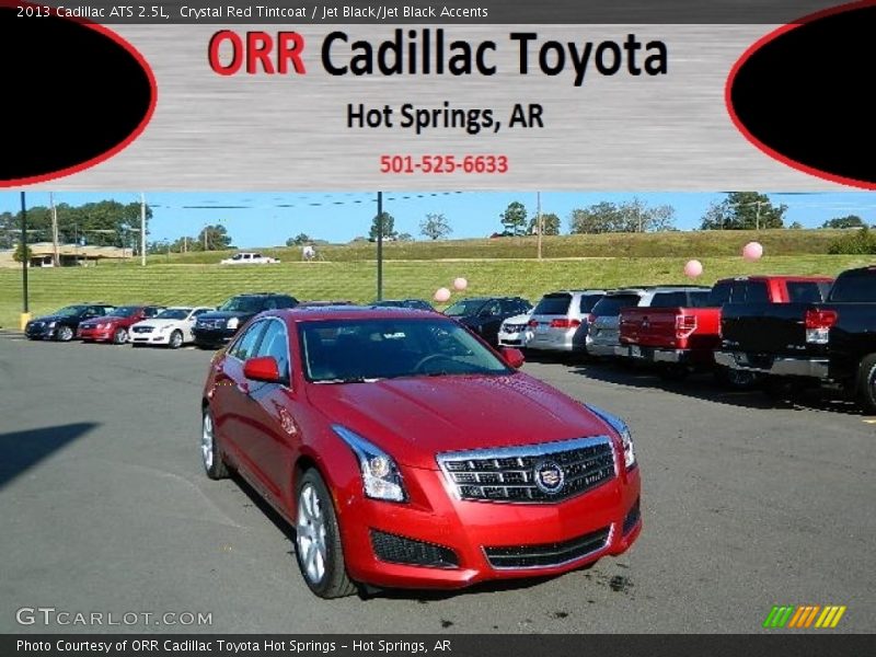 Crystal Red Tintcoat / Jet Black/Jet Black Accents 2013 Cadillac ATS 2.5L