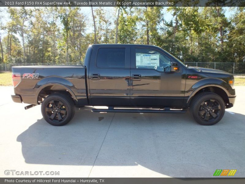 Tuxedo Black Metallic / FX Sport Appearance Black/Red 2013 Ford F150 FX4 SuperCrew 4x4