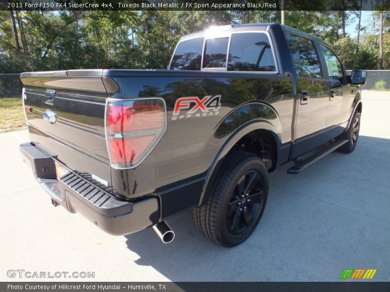 Tuxedo Black Metallic / FX Sport Appearance Black/Red 2013 Ford F150 FX4 SuperCrew 4x4