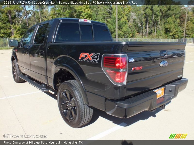 Tuxedo Black Metallic / FX Sport Appearance Black/Red 2013 Ford F150 FX4 SuperCrew 4x4