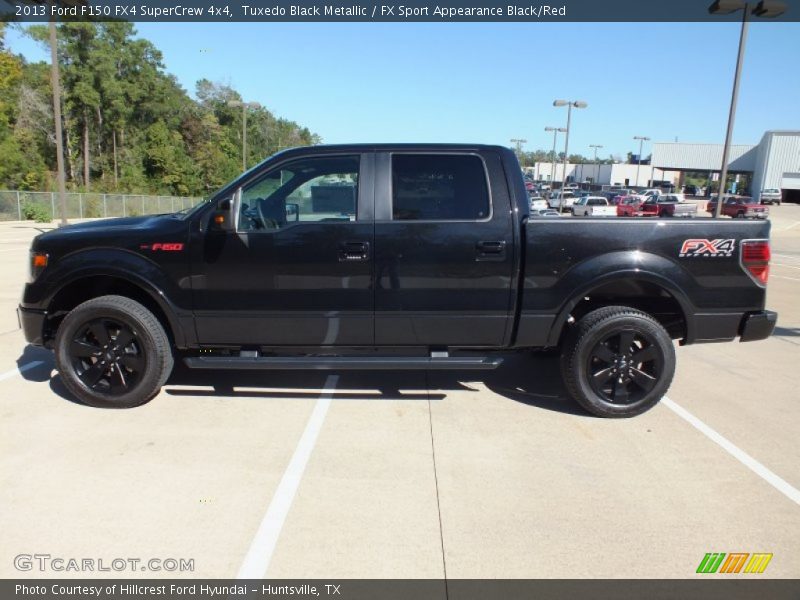 Tuxedo Black Metallic / FX Sport Appearance Black/Red 2013 Ford F150 FX4 SuperCrew 4x4