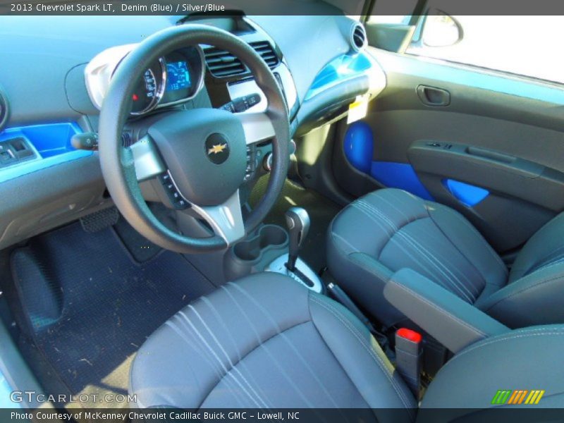 Denim (Blue) / Silver/Blue 2013 Chevrolet Spark LT