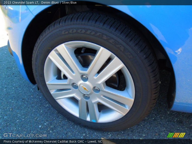 Denim (Blue) / Silver/Blue 2013 Chevrolet Spark LT