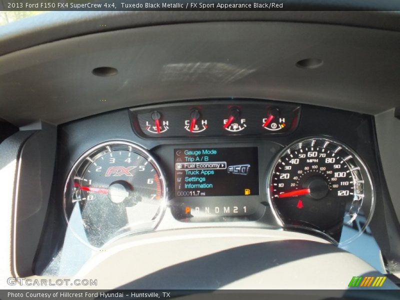 Tuxedo Black Metallic / FX Sport Appearance Black/Red 2013 Ford F150 FX4 SuperCrew 4x4