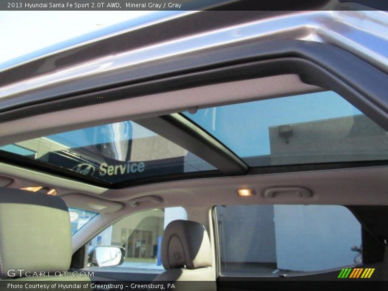 Sunroof of 2013 Santa Fe Sport 2.0T AWD