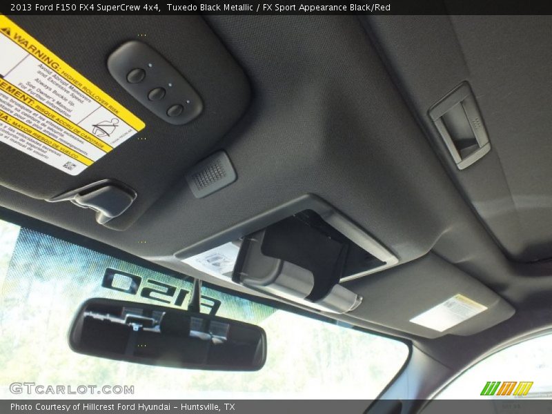 Tuxedo Black Metallic / FX Sport Appearance Black/Red 2013 Ford F150 FX4 SuperCrew 4x4