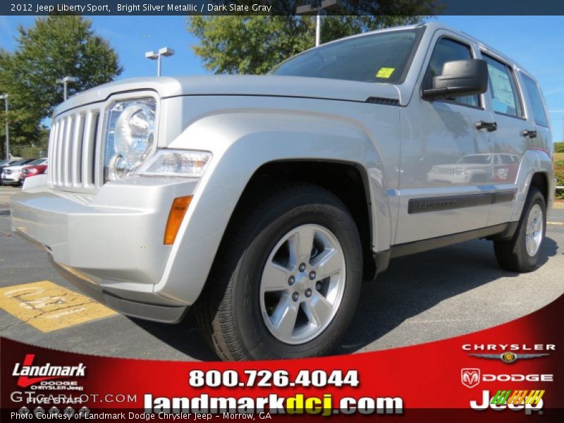 Bright Silver Metallic / Dark Slate Gray 2012 Jeep Liberty Sport