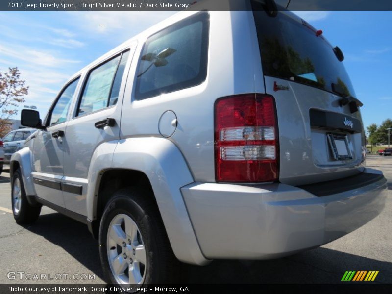 Bright Silver Metallic / Dark Slate Gray 2012 Jeep Liberty Sport
