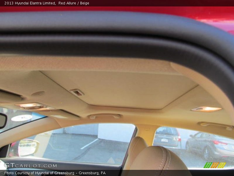 Red Allure / Beige 2013 Hyundai Elantra Limited