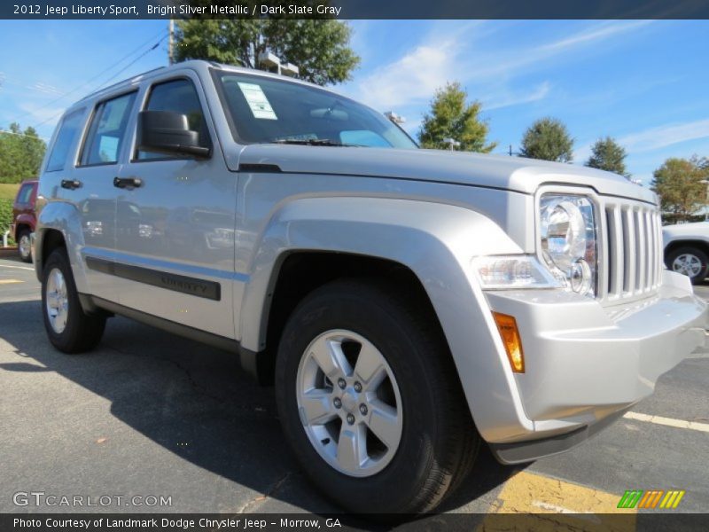 Bright Silver Metallic / Dark Slate Gray 2012 Jeep Liberty Sport
